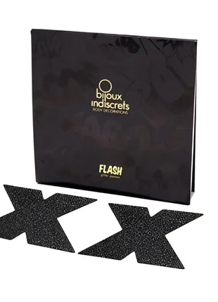 BIJOUX - INDISCRETS FLASH CROSS SCHWARZE NIPPELCOVER - Nippelcover