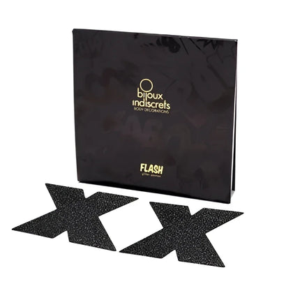 BIJOUX - INDISCRETS FLASH CROSS SCHWARZE NIPPELCOVER - Nippelcover
