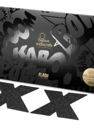 BIJOUX - INDISCRETS FLASH CROSS SCHWARZE NIPPELCOVER - Nippelcover