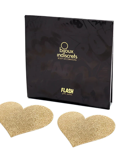 BIJOUX - INDISCRETS FLASH GOLDEN HEART NIPPELCOVER - Nippelcover