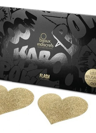 BIJOUX - INDISCRETS FLASH GOLDEN HEART NIPPELCOVER - Nippelcover