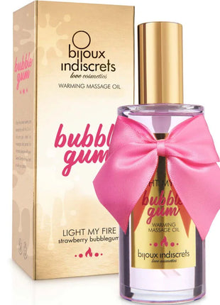 BIJOUX - INDISCRETS LIGHT MY FIRE MASSAGEÖL WRMEEFFEKT GUM-GESCHMACK - Massageöl