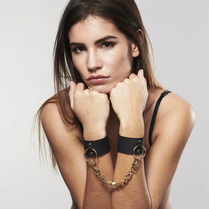 BIJOUX INDISCRETS MAZE - BREITE MANSCHETTEN SCHWARZ - Handschellen für Frauen