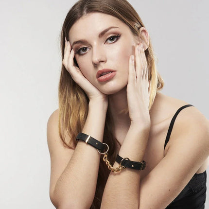 BIJOUX - INDISCRETS MAZE HANDSCHELLEN SCHWARZE ARMBNDER - Handschellen für Frauen