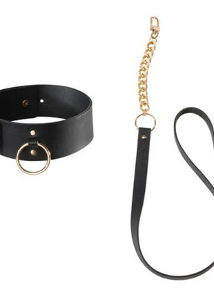 BIJOUX INDISCRETS MAZE - SCHWARZE HALSKETTE MIT RIEMEN - Halskette