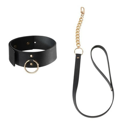 BIJOUX INDISCRETS MAZE - SCHWARZE HALSKETTE MIT RIEMEN - Halskette