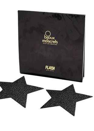BIJOUX - INDISCRETS SCHWARZE STAR-FLASH-NIPPELCOVER - Nippelcover