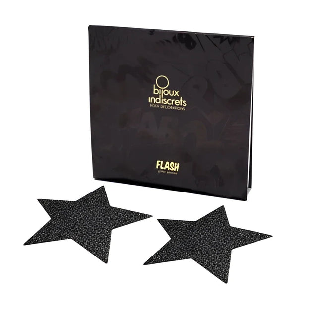 BIJOUX - INDISCRETS SCHWARZE STAR-FLASH-NIPPELCOVER - Nippelcover
