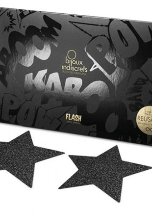 BIJOUX - INDISCRETS SCHWARZE STAR-FLASH-NIPPELCOVER - Nippelcover