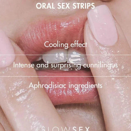 Bijoux langsam sex oral-sex-streifen pink glossy mit kühlung und aphrodisiakum für echtes vergnügen fördern