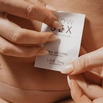 Weiße now sex oral-sex-streifen in nachhaltiger verpackung mit kokosaroma für echtes vergnügen fördern perfekte reisegröße