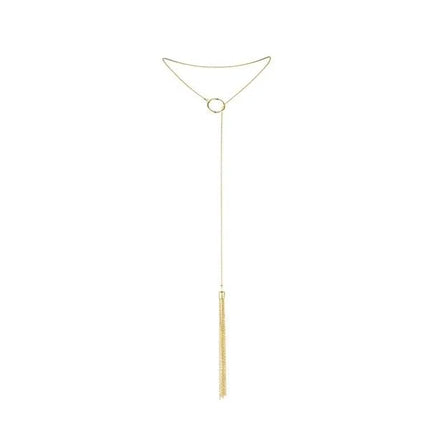 BIJOUX - MAGNIFIQUE METALLKETTE MIT GOLDENEN FRANSEN - Körperschmuck