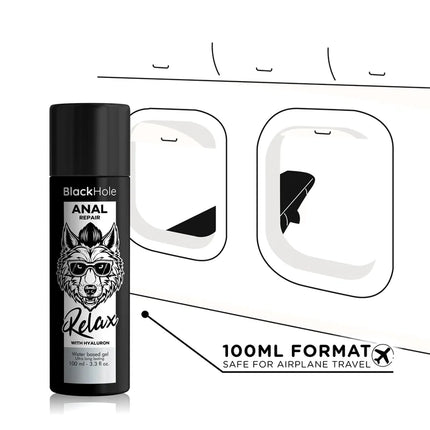 BLACK HOLE - ANAL REPAIR WASSERBASIERTE ENTSPANNUNG MIT HYALURON 100 ML - Anal-Gleitmittel Wasserbasis