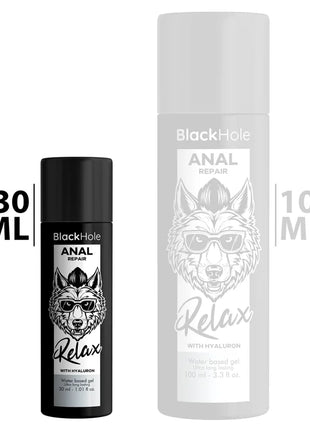 BLACK HOLE - ANAL REPAIR WASSERBASIERTE ENTSPANNUNG MIT HYALURON 30 ML - Anal-Gleitmittel Wasserbasis