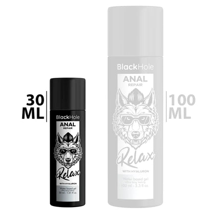 BLACK HOLE - ANAL REPAIR WASSERBASIERTE ENTSPANNUNG MIT HYALURON 30 ML - Anal-Gleitmittel Wasserbasis