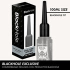Black hole anal glättungsmittel-applikator in schwarz mit schlankem, konischem design und 100 ml fassungsvermögen