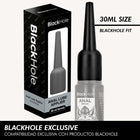 Black hole anal gleitmittelapplikator in schwarz und grau mit 30 ml und ergonomischer spitze für hole anal use