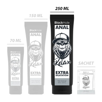 BLACK HOLE - GEL ANAL DILATION AUF WASSERBASIS 250 ML - Anal-Gleitmittel Wasserbasis
