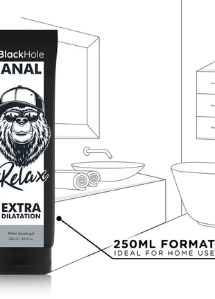 BLACK HOLE - GEL ANAL DILATION AUF WASSERBASIS 250 ML - Anal-Gleitmittel Wasserbasis