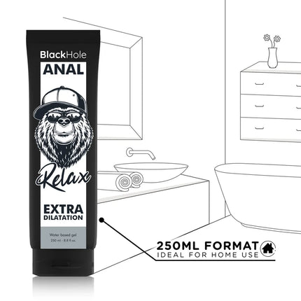 BLACK HOLE - GEL ANAL DILATION AUF WASSERBASIS 250 ML - Anal-Gleitmittel Wasserbasis