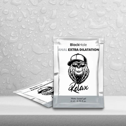 BLACK HOLE - BLACK HOLE GEL AUF WASSERBASIS EXTRA DILATATION 6 ML - Anal-Gleitmittel Wasserbasis