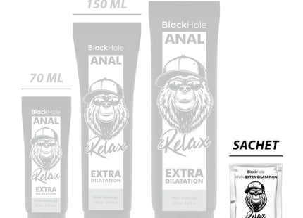 BLACK HOLE - BLACK HOLE GEL AUF WASSERBASIS EXTRA DILATATION 6 ML - Anal-Gleitmittel Wasserbasis