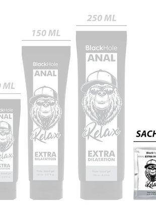 BLACK HOLE - BLACK HOLE GEL AUF WASSERBASIS EXTRA DILATATION 6 ML - Anal-Gleitmittel Wasserbasis