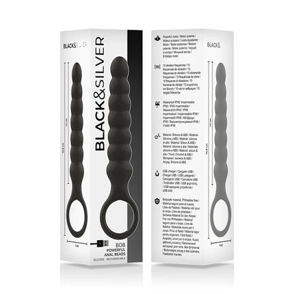 BLACK&SILVER - BOB LEISTUNGSSTARKER ANAL-DILATOR - Anal-Vibratoren