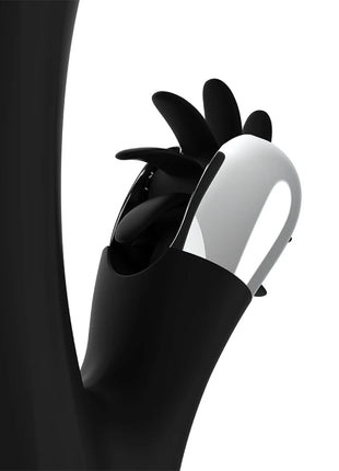 BLACK&SILVER - BUNNY JOHNNY VIBRIERENDE VIBRATION - Rabbit-Vibratoren