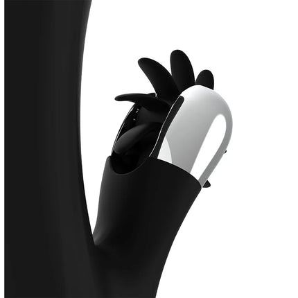 BLACK&SILVER - BUNNY JOHNNY VIBRIERENDE VIBRATION - Rabbit-Vibratoren