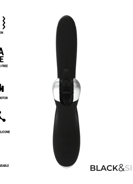 BLACK&SILVER - BUNNY JOHNNY VIBRIERENDE VIBRATION - Rabbit-Vibratoren