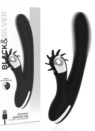 BLACK&SILVER - BUNNY JOHNNY VIBRIERENDE VIBRATION - Rabbit-Vibratoren