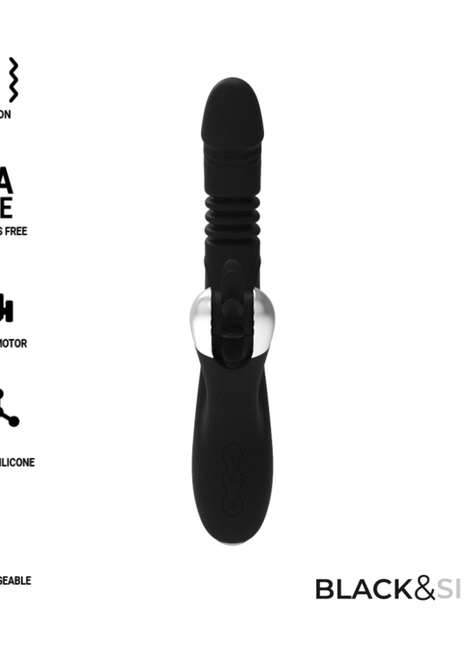 BLACK&SILVER - BUNNY REED UP & DOWN VIBE - Rabbit-Vibratoren
