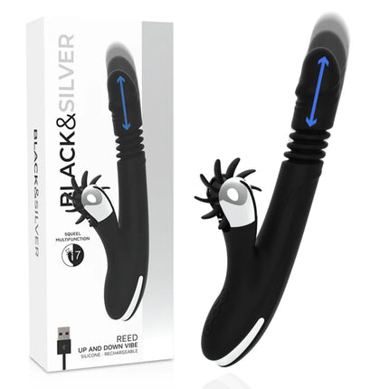 BLACK&SILVER - BUNNY REED UP & DOWN VIBE - Rabbit-Vibratoren