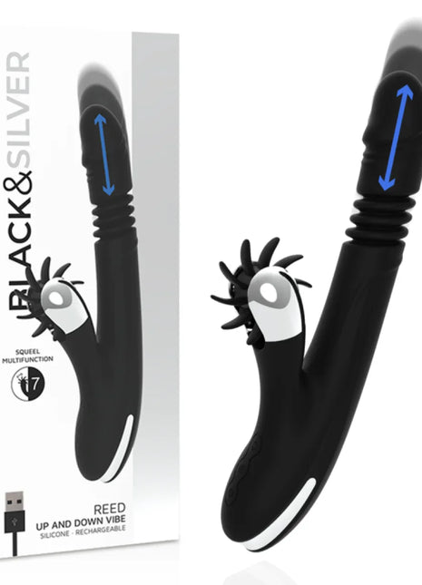 BLACK&SILVER - BUNNY REED UP & DOWN VIBE - Rabbit-Vibratoren