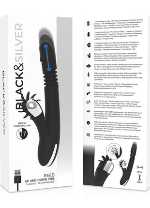 BLACK&SILVER - BUNNY REED UP & DOWN VIBE - Rabbit-Vibratoren