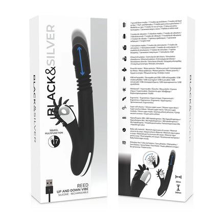 BLACK&SILVER - BUNNY REED UP & DOWN VIBE - Rabbit-Vibratoren