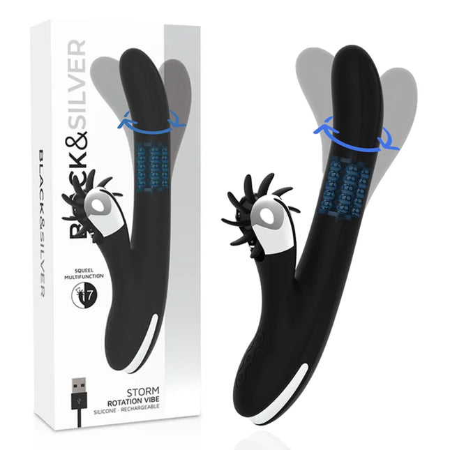 BLACK&SILVER - BUNNY STORM ROTATION VIBE - Vibrierende Rotatoren