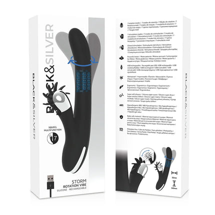 BLACK&SILVER - BUNNY STORM ROTATION VIBE - Vibrierende Rotatoren