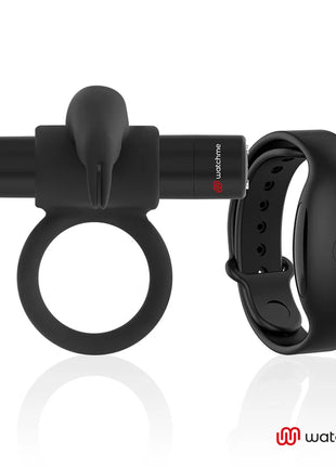 BLACK&SILVER - BURTON COCKRING-UHR MIT FERNBEDIENUNG - Penisring mit Vibration