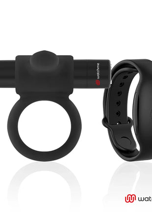 BLACK&SILVER - CAMERON COCKRING-UHR MIT FERNBEDIENUNG - Penisring mit Vibration