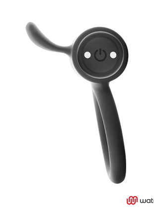 BLACK&SILVER - CAMERON COCKRING-UHR MIT FERNBEDIENUNG - Penisring mit Vibration