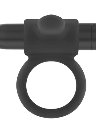 Schwarzer b&s wiederaufladbarer ring cameron schwarz mit schlanker, glatter oberfläche und integriertem zylinderkopf