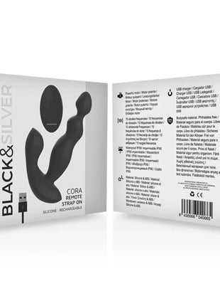 BLACK&SILVER - CORA ANAL PLUG - FERNBEDIENUNG - Prostata-Vibratoren