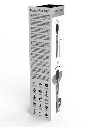 BLACK&SILVER - DEXTER-MASSAGESTAB - Wand-Vibrator