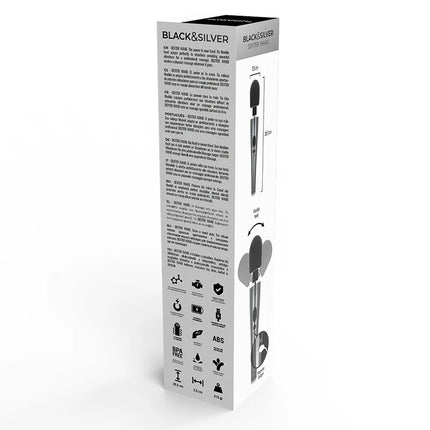 BLACK&SILVER - DEXTER-MASSAGESTAB - Wand-Vibrator