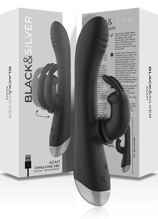 BLACK&SILVER - DJ. ADAM SILIKON-KANINCHEN-STIMULATOR - Rabbit-Vibratoren