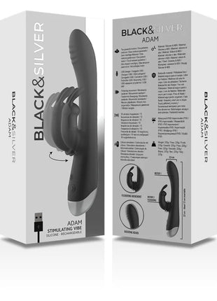 BLACK&SILVER - DJ. ADAM SILIKON-KANINCHEN-STIMULATOR - Rabbit-Vibratoren