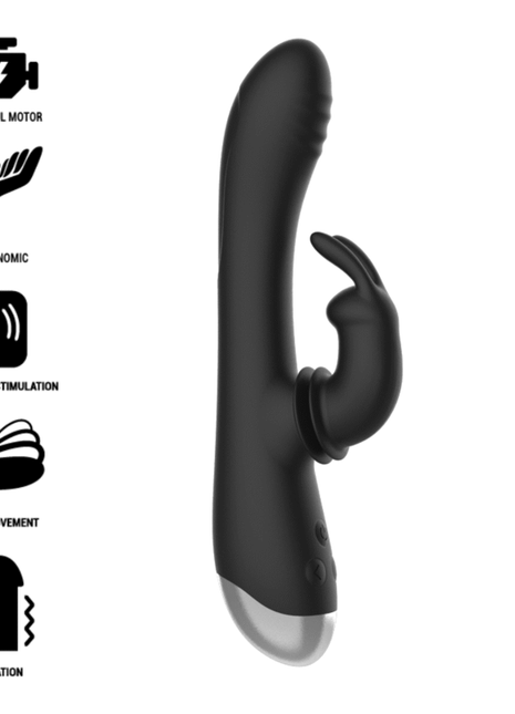 BLACK&SILVER - DJ. ADAM SILIKON-KANINCHEN-STIMULATOR - Rabbit-Vibratoren