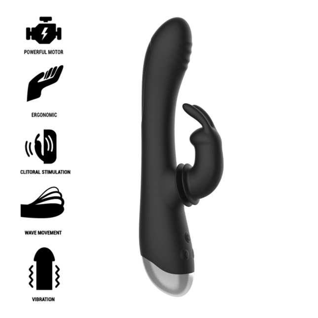 BLACK&SILVER - DJ. ADAM SILIKON-KANINCHEN-STIMULATOR - Rabbit-Vibratoren